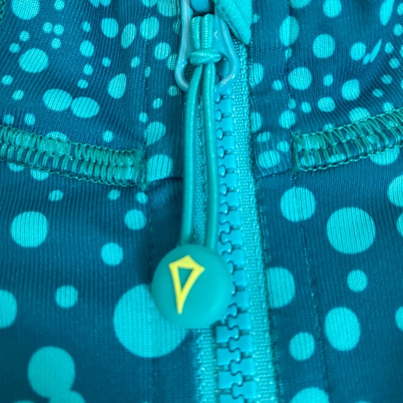 RARELY WORN Teal Ivivva by Lululemon Perfect Your Practice Jacket Size 8 - Picture 6 of 12